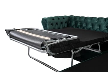 Bäddsoffa m. Divan Chesterfield Kristina - Mörkgrön - Möbler - Soffa - Bäddsoffa - Bäddsoffa divan