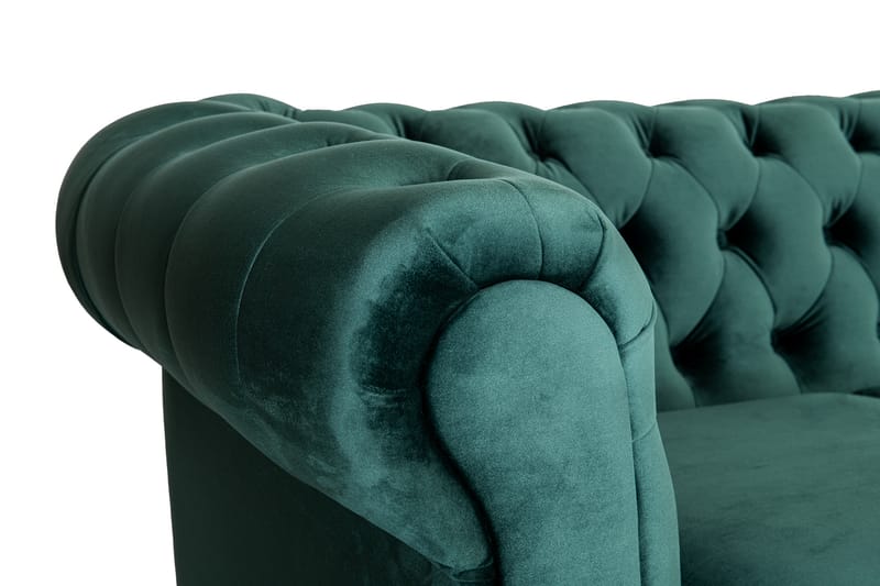 Bäddsoffa m. Divan Chesterfield Kristina - Mörkgrön - Möbler - Soffa - Bäddsoffa - Bäddsoffa divan