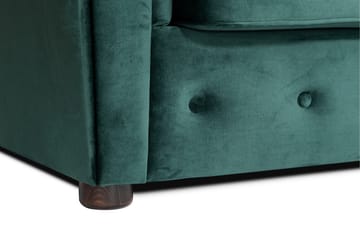 Bäddsoffa m. Divan Chesterfield Kristina - Mörkgrön - Möbler - Soffa - Bäddsoffa - Bäddsoffa divan