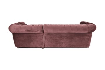 Bäddsoffa m. Divan Chesterfield Kristina - Rosa - Möbler - Soffa - Bäddsoffa - Bäddsoffa divan