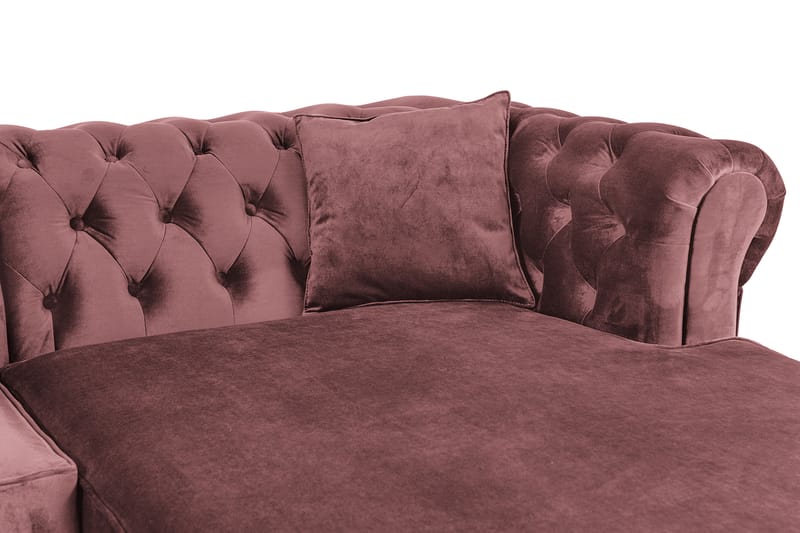 Bäddsoffa m. Divan Chesterfield Kristina - Rosa - Bäddsoffa divan