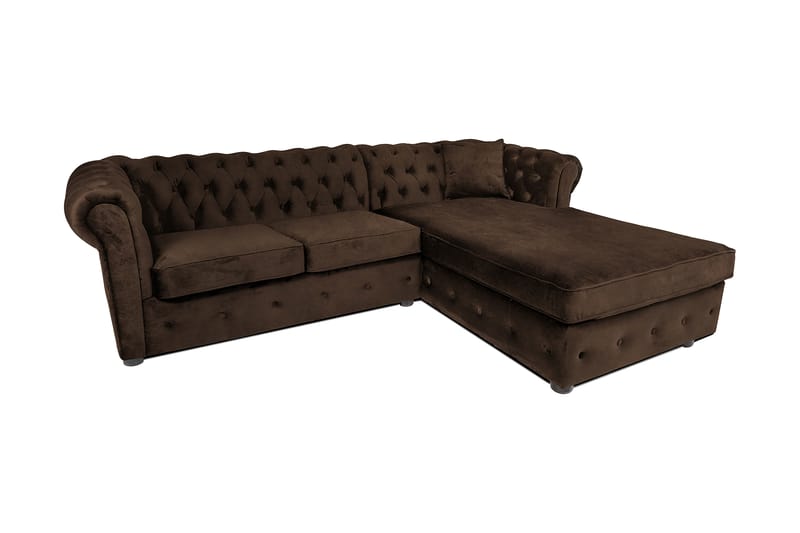 Bäddsoffa m. Divan Chesterfield Kristina - Vintage Brun - Möbler - Soffa - Bäddsoffa - Bäddsoffa divan