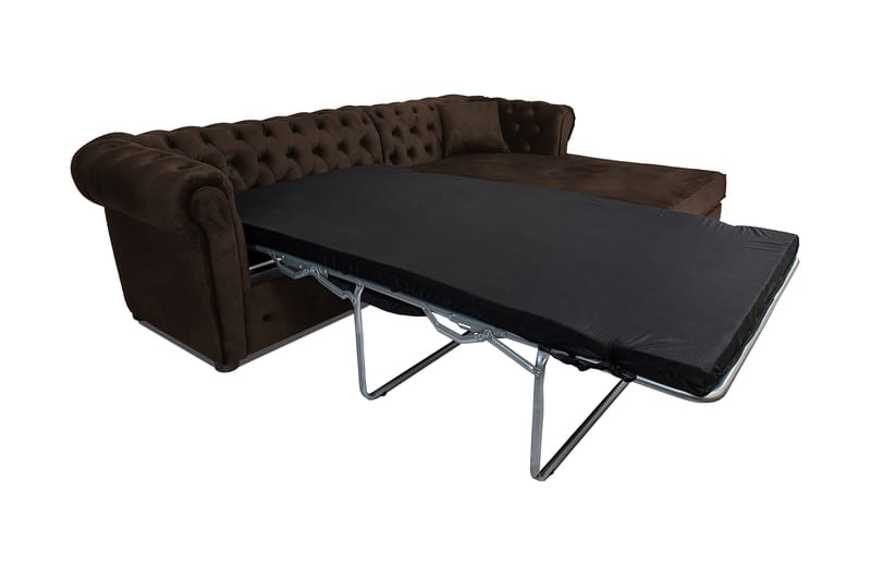 Bäddsoffa m. Divan Chesterfield Kristina - Vintage Brun - Möbler - Soffa - Bäddsoffa - Bäddsoffa divan