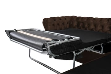 Bäddsoffa m. Divan Chesterfield Kristina - Vintage Brun - Möbler - Soffa - Bäddsoffa - Bäddsoffa divan