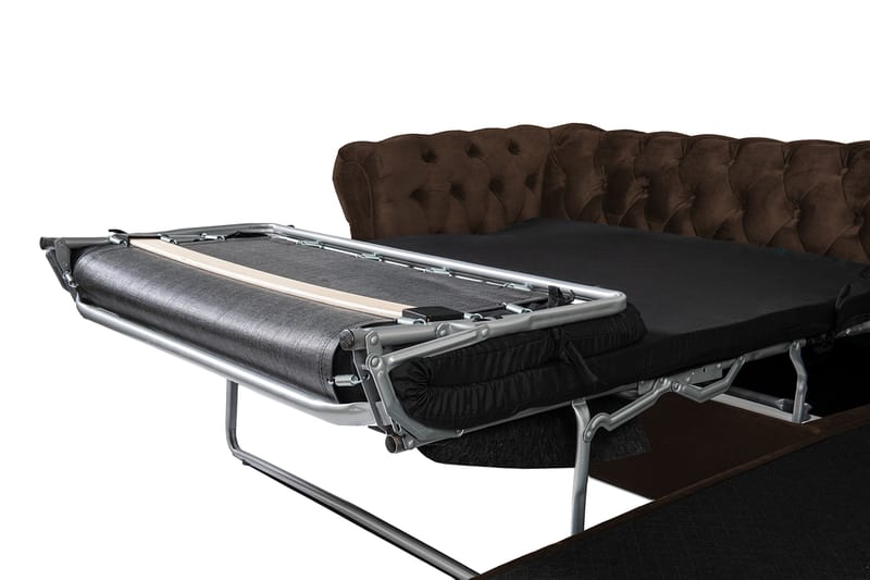 Bäddsoffa m. Divan Chesterfield Kristina - Vintage Brun - Möbler - Soffa - Bäddsoffa - Bäddsoffa divan