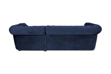 Bäddsoffa m. Divan Chesterfield Kristina - Petrolblå - Möbler - Soffa - Bäddsoffa - Bäddsoffa divan