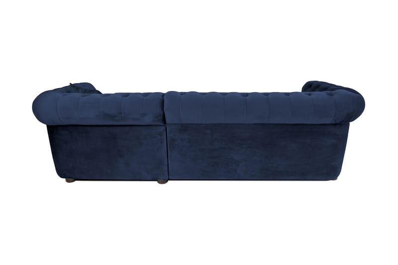 Bäddsoffa m. Divan Chesterfield Kristina - Petrolblå - Möbler - Soffa - Bäddsoffa - Bäddsoffa divan