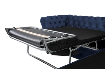 Bäddsoffa m. Divan Chesterfield Kristina - Petrolblå - Möbler - Soffa - Bäddsoffa - Bäddsoffa divan