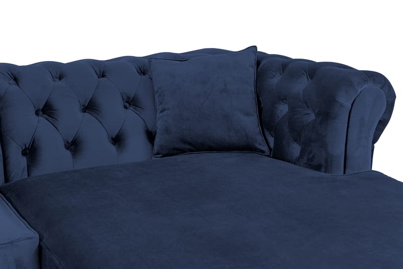 Bäddsoffa m. Divan Chesterfield Kristina - Petrolblå - Möbler - Soffa - Bäddsoffa - Bäddsoffa divan