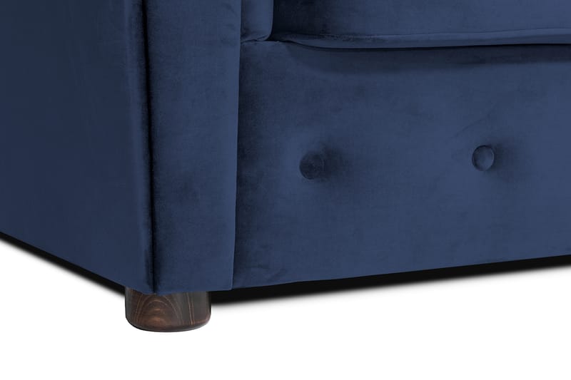 Bäddsoffa m. Divan Chesterfield Kristina - Petrolblå - Möbler - Soffa - Bäddsoffa - Bäddsoffa divan
