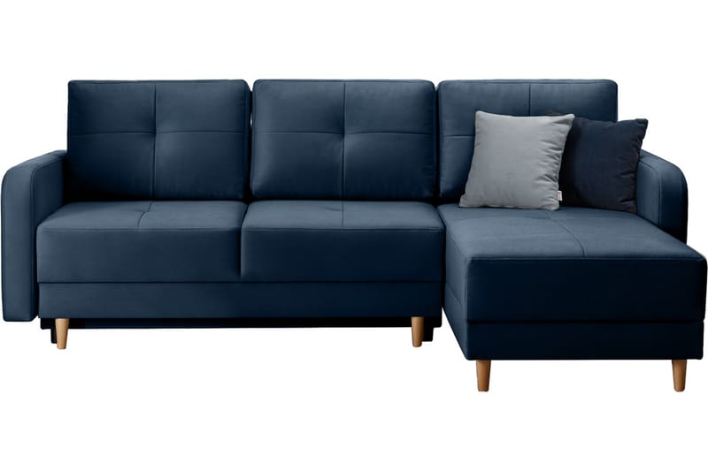 Bäddsoffa m. Divan Hatwall med Förvaring 3-sits - Mörkblå - Möbler - Soffa - Bäddsoffa - Bäddsoffa divan