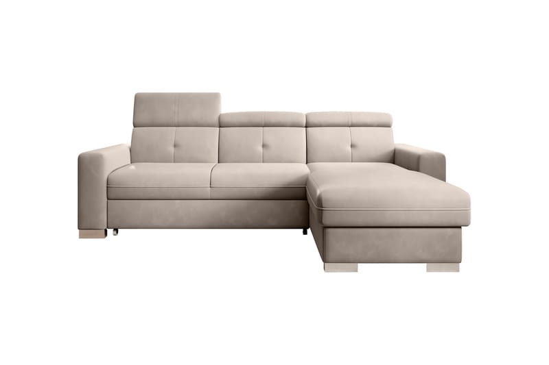 Bäddsoffa m. Divan Hazara med Förvaring 3-sits - Beige - Möbler - Soffa - Bäddsoffa - Bäddsoffa divan