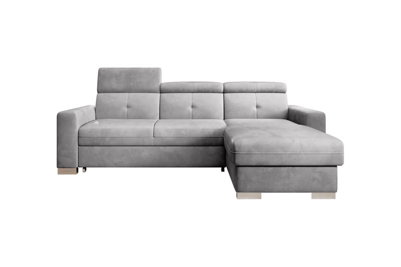 Bäddsoffa m. Divan Hazara med Förvaring 3-sits - Grå - Möbler - Soffa - Bäddsoffa - Bäddsoffa divan