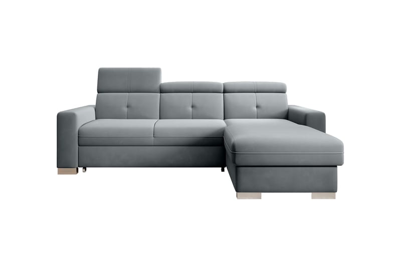 Bäddsoffa m. Divan Hazara med Förvaring 3-sits - Grå - Möbler - Soffa - Bäddsoffa - Bäddsoffa divan