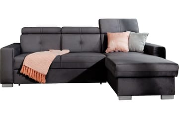 Bäddsoffa m. Divan Hazara med Förvaring 3-sits - Grå - Möbler - Soffa - Bäddsoffa - Bäddsoffa divan