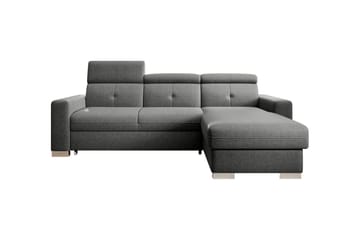 Bäddsoffa m. Divan Hazara med Förvaring 3-sits - Grå - Möbler - Soffa - Bäddsoffa - Bäddsoffa divan