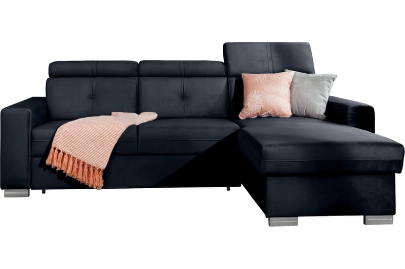 Bäddsoffa m. Divan Hazara med Förvaring 3-sits - Grafitgrå - Möbler - Soffa - Bäddsoffa - Bäddsoffa divan