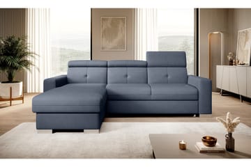 Bäddsoffa m. Divan Hazara med Förvaring 3-sits - Mörkblå - Möbler - Soffa - Bäddsoffa - Bäddsoffa divan