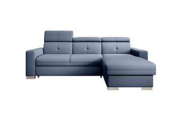 Bäddsoffa m. Divan Hazara med Förvaring 3-sits - Mörkblå - Möbler - Soffa - Bäddsoffa - Bäddsoffa divan