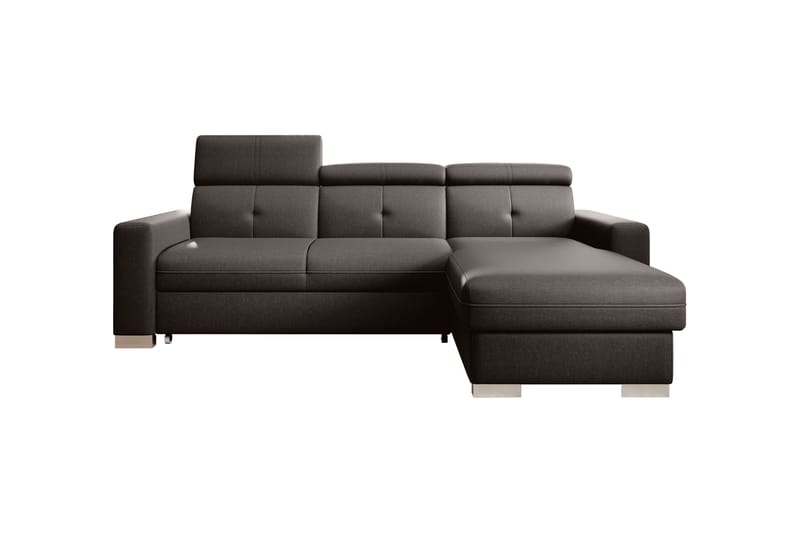 Bäddsoffa m. Divan Hazara med Förvaring 3-sits - Mörkbrun - Möbler - Soffa - Bäddsoffa - Bäddsoffa divan