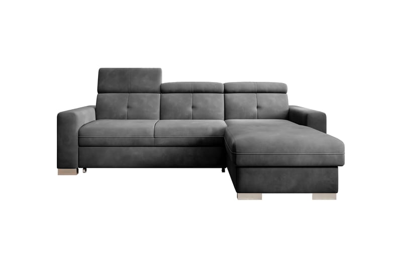 Bäddsoffa m. Divan Hazara med Förvaring 3-sits - Mörkgrå - Möbler - Soffa - Bäddsoffa - Bäddsoffa divan