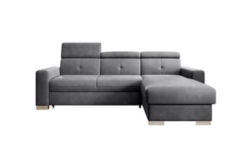 Bäddsoffa m. Divan Hazara med Förvaring 3-sits - Mörkgrå - Möbler - Soffa - Bäddsoffa - Bäddsoffa divan