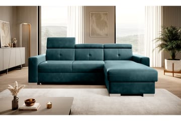Bäddsoffa m. Divan Hazara med Förvaring 3-sits - Mörkgrön - Möbler - Soffa - Bäddsoffa - Bäddsoffa divan