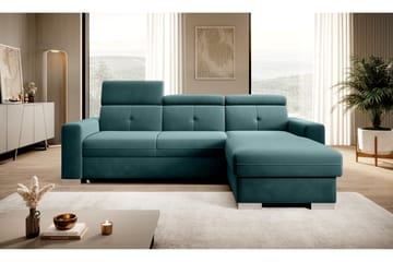 Bäddsoffa m. Divan Hazara med Förvaring 3-sits - Mörkgrön - Möbler - Soffa - Bäddsoffa - Bäddsoffa divan