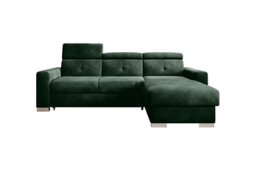 Bäddsoffa m. Divan Hazara med Förvaring 3-sits - Mörkgrön - Möbler - Soffa - Bäddsoffa - Bäddsoffa divan