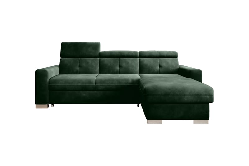 Bäddsoffa m. Divan Hazara med Förvaring 3-sits - Mörkgrön - Möbler - Soffa - Bäddsoffa - Bäddsoffa divan
