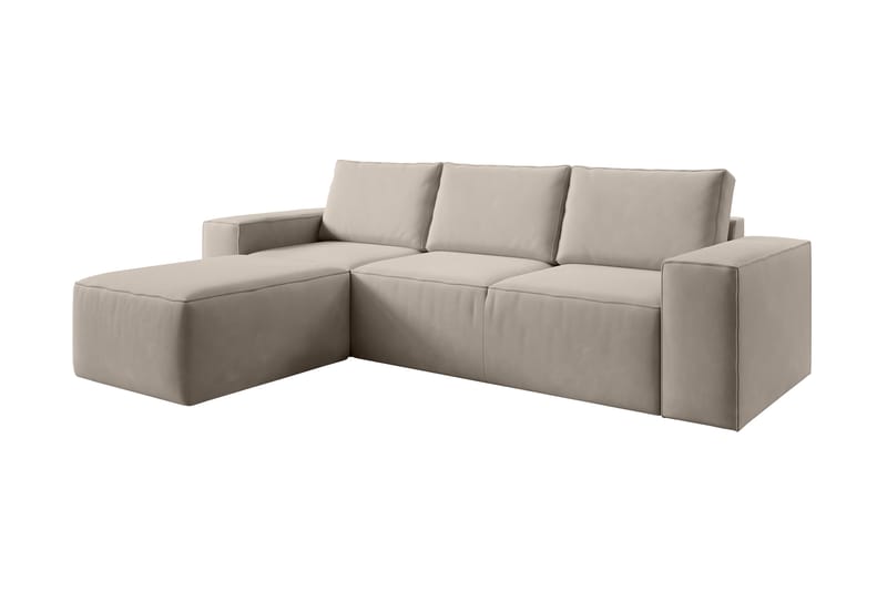 Bäddsoffa m. Divan Kandari med Förvaring - Beige - Bäddsoffa divan