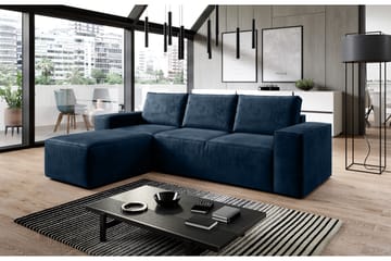 Bäddsoffa m. Divan Kandari med Förvaring - Blå - Möbler - Soffa - Bäddsoffa - Bäddsoffa divan