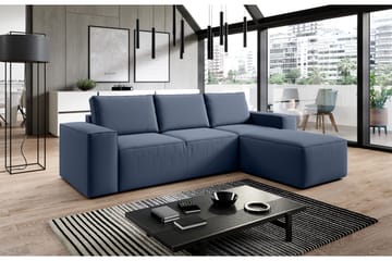 Bäddsoffa m. Divan Kandari med Förvaring - Blå - Möbler - Soffa - Bäddsoffa - Bäddsoffa divan