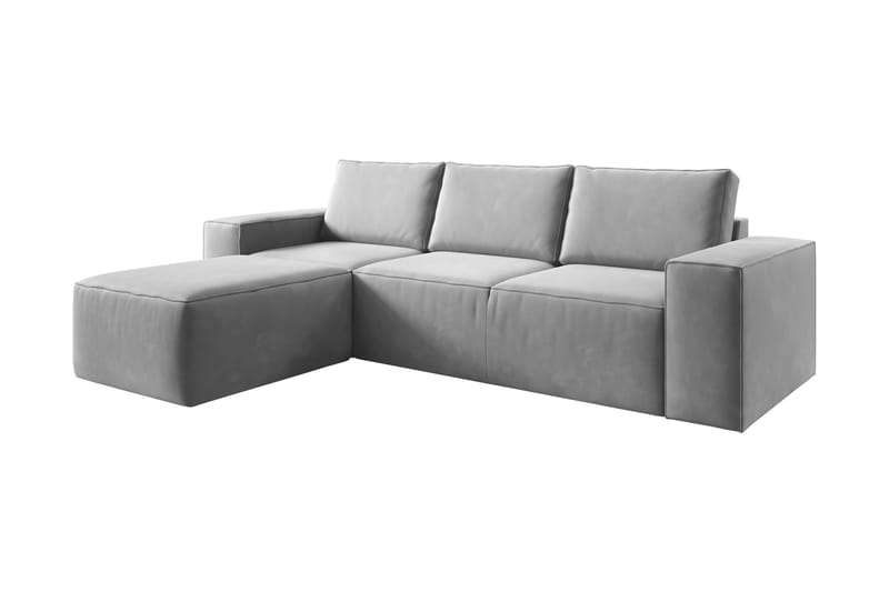 Bäddsoffa m. Divan Kandari med Förvaring - Grå - Möbler - Soffa - Bäddsoffa - Bäddsoffa divan