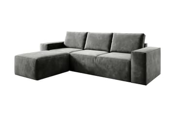 Bäddsoffa m. Divan Kandari med Förvaring - Grå - Möbler - Soffa - Bäddsoffa - Bäddsoffa divan