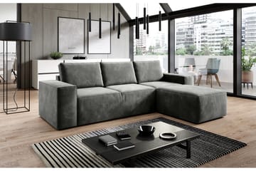 Bäddsoffa m. Divan Kandari med Förvaring - Grå - Möbler - Soffa - Bäddsoffa - Bäddsoffa divan