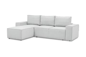 Bäddsoffa m. Divan Kandari med Förvaring - Ljusgrå - Möbler - Soffa - Bäddsoffa - Bäddsoffa divan