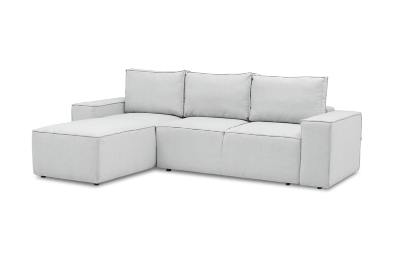 Bäddsoffa m. Divan Kandari med Förvaring - Ljusgrå - Möbler - Soffa - Bäddsoffa - Bäddsoffa divan