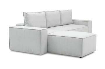 Bäddsoffa m. Divan Kandari med Förvaring - Ljusgrå - Möbler - Soffa - Bäddsoffa - Bäddsoffa divan