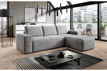 Bäddsoffa m. Divan Kandari med Förvaring - Ljusgrå - Möbler - Soffa - Bäddsoffa - Bäddsoffa divan