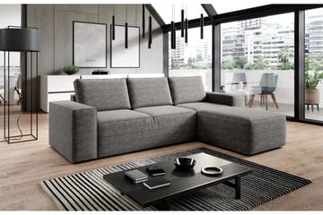 Bäddsoffa m. Divan Kandari med Förvaring - Ljusgrå - Möbler - Soffa - Bäddsoffa - Bäddsoffa divan