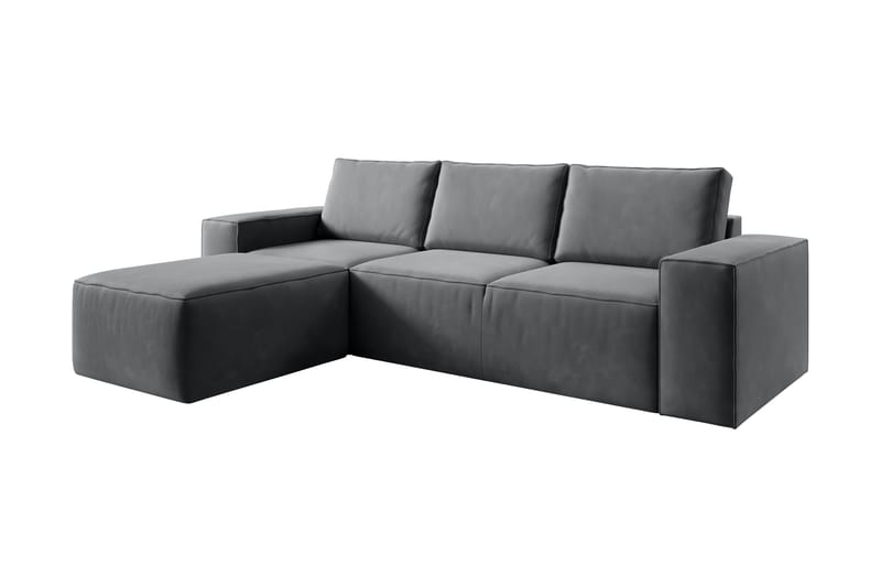 Bäddsoffa m. Divan Kandari med Förvaring - Mörkgrå - Möbler - Soffa - Bäddsoffa - Bäddsoffa divan