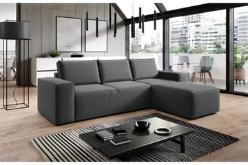Bäddsoffa m. Divan Kandari med Förvaring - Mörkgrå - Möbler - Soffa - Bäddsoffa - Bäddsoffa divan