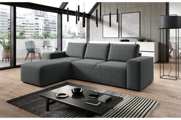 Bäddsoffa m. Divan Kandari med Förvaring - Mörkgrå - Möbler - Soffa - Bäddsoffa - Bäddsoffa divan