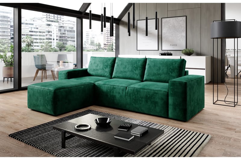 Bäddsoffa m. Divan Kandari med Förvaring - Turkos - Möbler - Soffa - Bäddsoffa - Bäddsoffa divan
