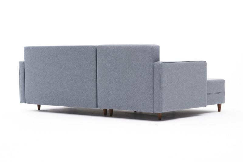 Bäddsoffa m. Divan Makinat 4-sits 192x135 - Blå - Möbler - Soffa - Bäddsoffa - Bäddsoffa divan