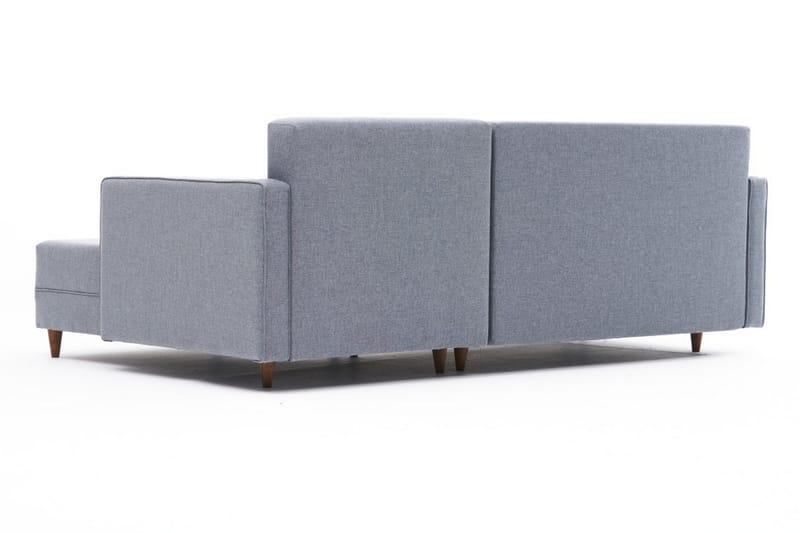 Bäddsoffa m. Divan Makinat 4-sits 192x135 - Blå - Möbler - Soffa - Bäddsoffa - Bäddsoffa divan