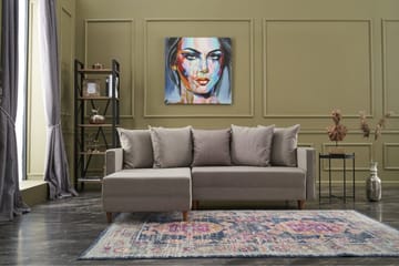 B�äddsoffa m. Divan Makinat 4-sits 192x135 - Cream - Möbler - Soffa - Bäddsoffa - Bäddsoffa divan