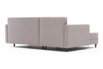 Bäddsoffa m. Divan Makinat 4-sits 192x135 - Cream - Möbler - Soffa - Bäddsoffa - Bäddsoffa divan