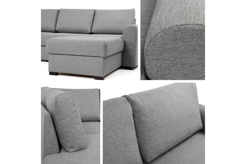 Bäddsoffa m. Divan och Schäslong Dargina - Möbler - Soffa - Bäddsoffa - Bäddsoffa divan